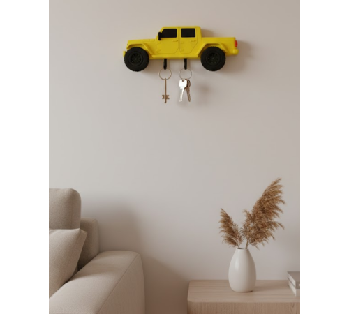Duvara Monte Araba Anahtarlık Dekoratif ve Kullanışlı