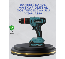 Çift Bataryalı Şarjlı Matkap Dijital Ekranlı Set
