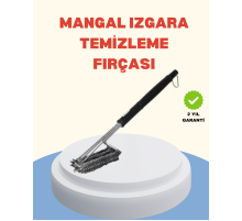 Uzun Saplı Izgara Temizleme Fırçası Çelik Telli