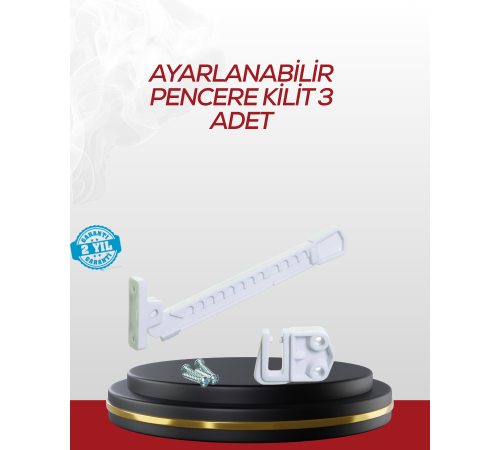 İçe Açılan Camlar İçin Emniyet Kilidi Seti 3’lü