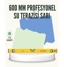 Profesyonel 600 mm Su Terazisi Duvar ve Montaj İşleri İçin