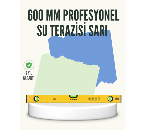 Profesyonel 600 mm Su Terazisi Duvar ve Montaj İşleri İçin