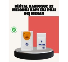 Wireless Kapı Zili Pratik ve Zahmetsiz Günlük Kullanım