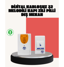 Wireless Kapı Zili Pratik ve Zahmetsiz Günlük Kullanım