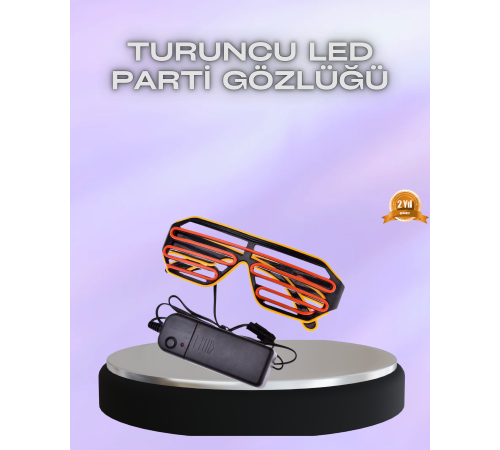 Parti ve Festival İçin LED Işıklı Eğlence Gözlüğü