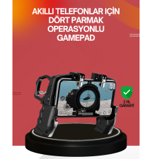 Ergonomik Tetik Tasarımlı Mobil Oyun Gamepad Tutucu