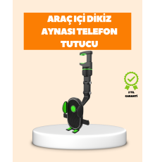 Araç İçi Dikiz Aynası Telefon Tutucu Katlanabilir ve Çok Fonksiyonlu