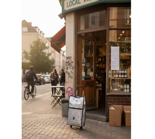 Günlük Alışverişler İçin Konforlu Tekerlekli Pazar Arabası