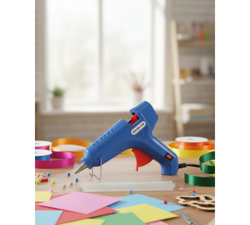 Ev ve Hobi İçin 60 W Silikon Tabancası 11 mm Uyumlu 5 Adet Hediye Silikon