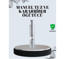 Tuz ve Kararbiber Öğütücü - Şeffaf Akrilik Hazne