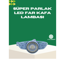 LED Kafa Lambası Kamp Yürüyüş ve Gece Kullanımı İçin