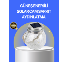 Bahçe ve Teras İçin Solar Cam Sarkıt LED Aydınlatma