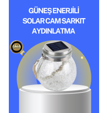 Bahçe ve Teras İçin Solar Cam Sarkıt LED Aydınlatma