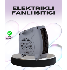 Taşınabilir Fanlı Isıtıcı Elektrikli Termik Korumalı Oda Isıtıcı
