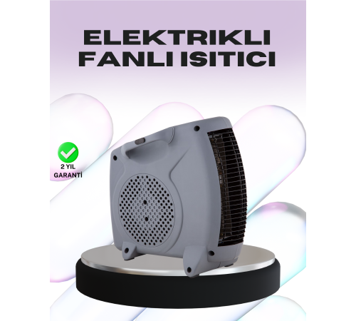 Taşınabilir Fanlı Isıtıcı Elektrikli Termik Korumalı Oda Isıtıcı