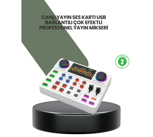 Podcast Karaoke ve Sosyal Medya Yayınları İçin Ses Kartı