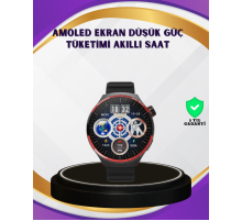 Dokunmatik Akıllı Saat Kablosuz Şarj AMOLED Ekran