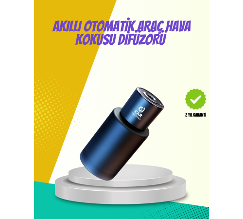 Doğal Difüzyonlu Şarjlı Oto Kokusu Cam Gövdeli