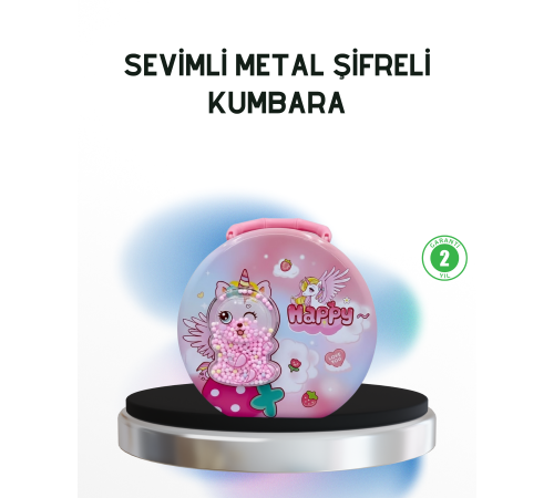 Anahtarlı Çocuk Para Kasası Eğitici ve Dekoratif Tasarım