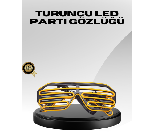 Işıklı Tasarımlı LED Gözlük Eğlence Aksesuarı