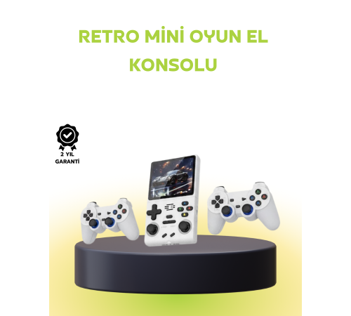 Geniş Ekranlı Taşınabilir Retro Oyun Konsolu