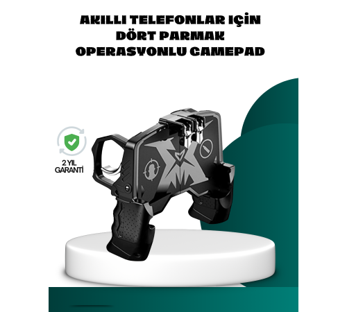 Mobil FPS Oyunlar İçin Dört Parmak Uyumlu Gamepad