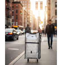 Katlanabilir Yapılı Çok Amaçlı Tekerlekli Alışveriş Çantası