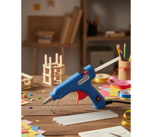 Ev ve El İşi Çalışmaları İçin 20W Silikon Tabancası 7.5 mm Uyumlu 5 Adet Hediye Silikon