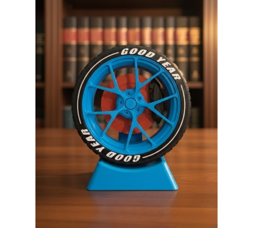 Araba Tutkunlarına Özel Jant Tasarımlı Masa Dekoru