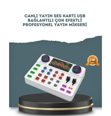 Gürültü Engelleme Özellikli Canlı Yayın Ses Kartı