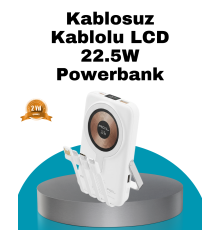 MagSafe Uyumlu Kablosuz Powerbank Hızlı Şarj Özellikli