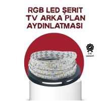 Kendinden Yapışkanlı LED Şerit Televizyon Aydınlatması 2mt
