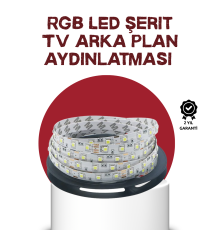 Kendinden Yapışkanlı LED Şerit Televizyon Aydınlatması 2mt