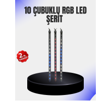 Dekoratif LED Meteor Işık 10’lu Çubuk Seti