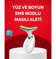 USB Şarjlı LED Işık Terapili Yüz Boyun Bakım Cihazı