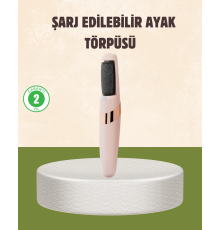 İki Hızlı Elektrikli Ayak Törpüsü Pürüzsüz Topuk Bakımı