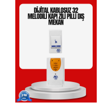 Kolay Kullanımlı Kablosuz Kapı Zili Şık ve Sade Tasarım