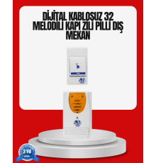 Kolay Kullanımlı Kablosuz Kapı Zili Şık ve Sade Tasarım