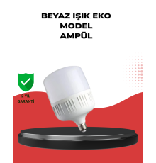 Enerji Tasarruflu Şarjlı LED Ampul 30W Beyaz Işık