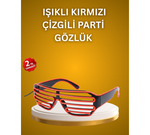 Kutlama ve Etkinliklere Özel LED Işıklı Gözlük