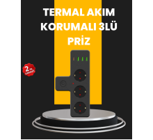 Ev ve Ofis İçin Akıllı Çoklu Priz 7 Girişli