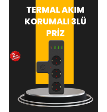 Ev ve Ofis İçin Akıllı Çoklu Priz 7 Girişli