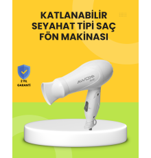 Katlanır Gövdeli Saç Kurutma Makinesi Ev ve Valiz Kullanımı