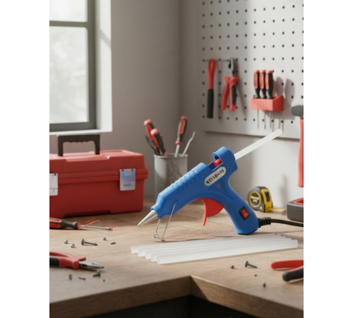 Kompakt ve Hafif 20W Silikon Tabancası 7.5 mm Silikon Uyumlu 5 Adet Hediye Silikon