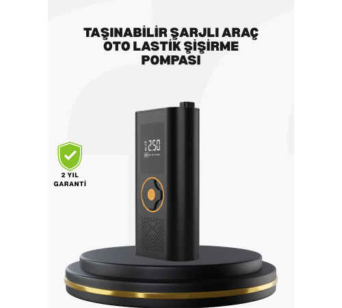 Taşınabilir Dijital Lastik Şişirme Cihazı Güvenli ve Pratik Kullanım