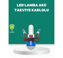 Aküden Çalışan 12V LED Ampul Taşınabilir Kullanım