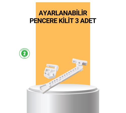 Pencere Cam Emniyet Kilidi Açılma Sınırlayıcı Set