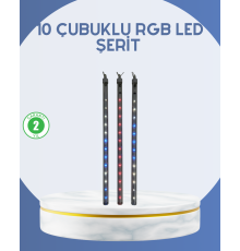 Dış Mekan LED Kayan Yıldız Işığı 10 Çubuk Aydınlatma