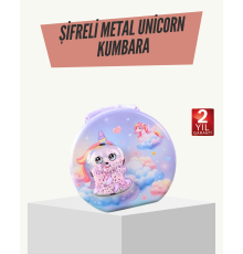 Eğitici Şifreli Çocuk Para Kasası Dayanıklı Metal