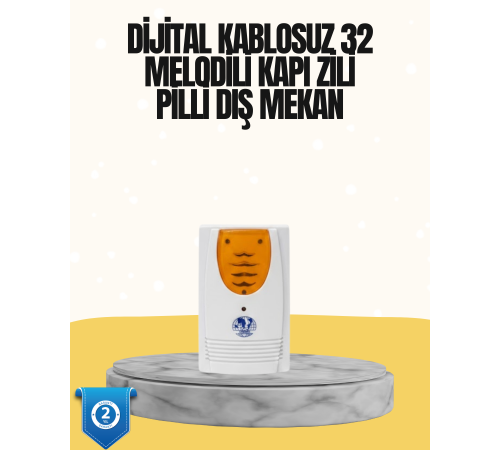 Kablosuz Kapı Zili Düzenli ve Konforlu Yaşam Alanları İçin